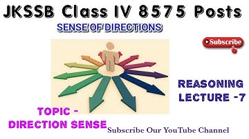 Direct Sense || Reasoning For Jkssb Class IV || SSC MTS- BSF / CISF/ JKP : Very important Lecture
