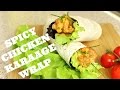 CHICKEN &quot;KARAAGE&quot; WRAP WITH SPICY MAYO RECIPE - EASY HOW TO MAKE CHICKEN KARAAGE