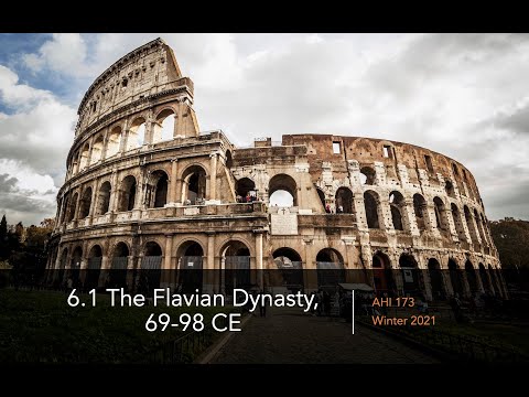 6.1 Roman Art: The Flavian Dynasty