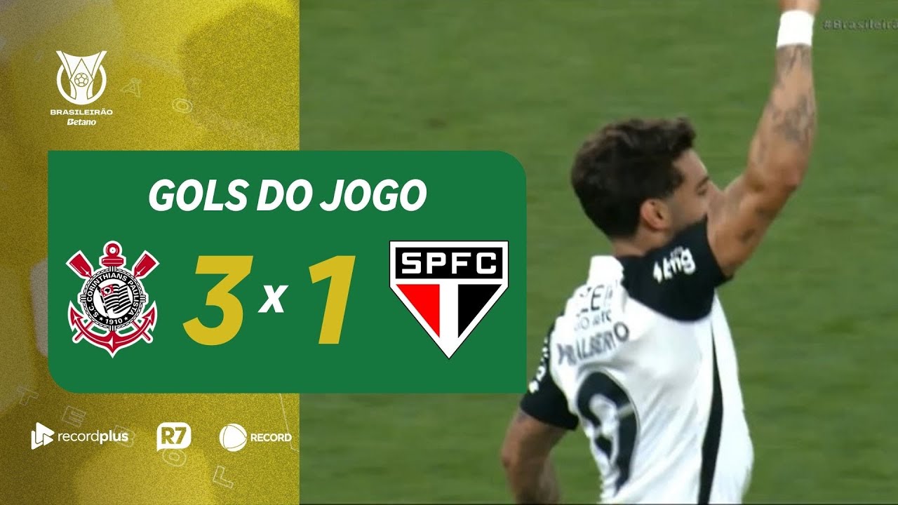 Corinthians 3 x 1 São Paulo: confira os gols do jogo na narração de Cléber Machado