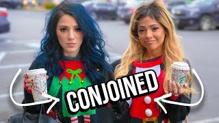 Opposite Twins Do 24 Hr Conjoined Twin Challenge