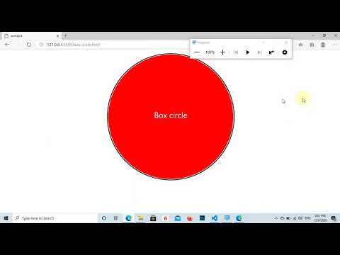 สร้างกล่องเป็นวงกลม และเส้นล้อมรอบ html,css  create box radius