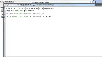 AA UX Upload s3 Ajax Callback After Upload
