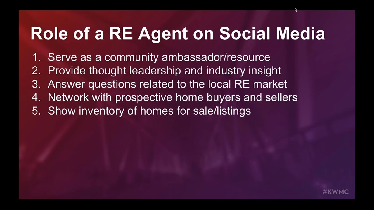 FREE WEBINAR Intro to Social Media for Real Estate Agents - YouTube