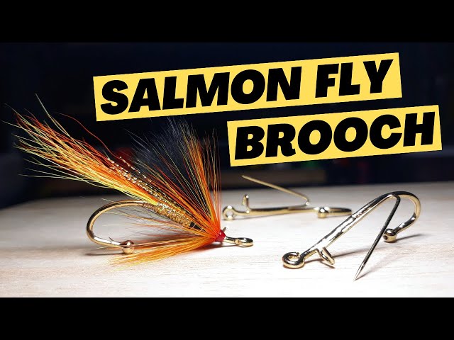 Artisan Pewter Trout Salmon Fish Brooch & Stud Earrings Signed - Foto 8