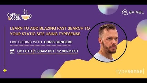Coffee and Code with Chris Bongers on Integrating Typesense search to an Astro static website!