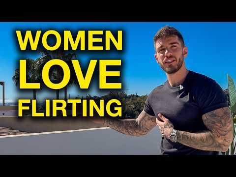flirt with women by using the push-pull technique