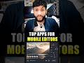 Top 5 Apps Every Mobile Editor Must Use!🎥🤓|Editingtipsbyavnishkumar|#MobileEditing #BestEditingApps