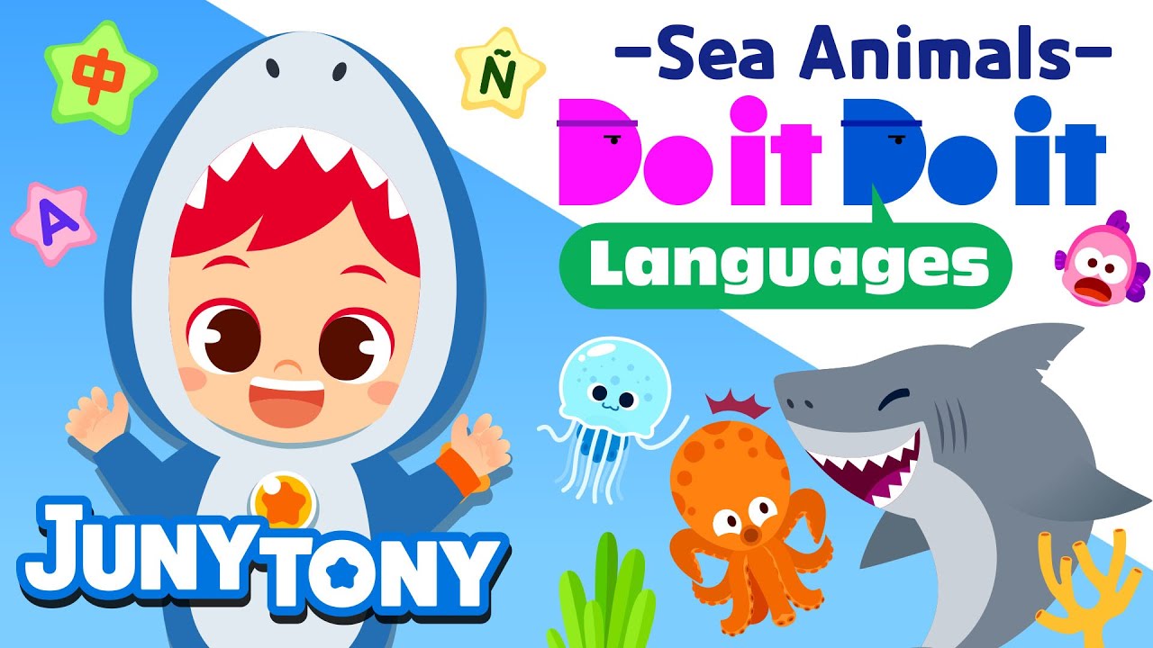 Do it Do it Languages Sea Animals🐬🐙 Learn Sea Animals Names Kids Vocabulary JunyTony