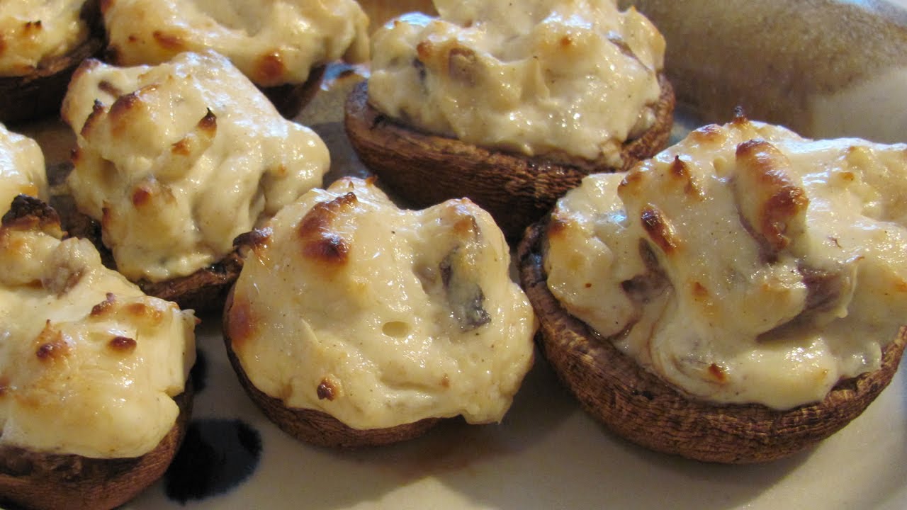 Horseradish and Cream Cheese Stuffed Mushroom Caps YouTube