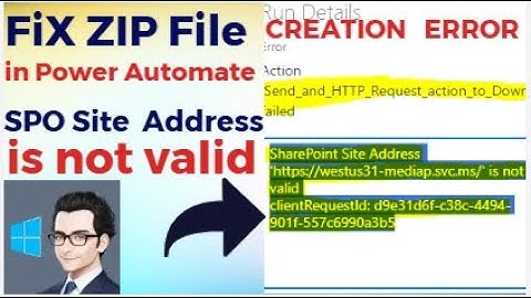 Power Automate Tutorial: Send an HTTP Request to SharePoint in Create Zip File Power Automate Error
