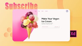 Daily UI 026 | Subscribe button Tutorial | Adobe Xd screenshot 3