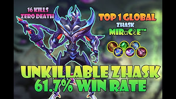 ZHASK TOP 1 GLOBAL 2022 | 16 KILLS NO DEATH | ZHASK PERFECT GAMEPLAY BEST BUILD 2022 | By: Mirαcℓe™