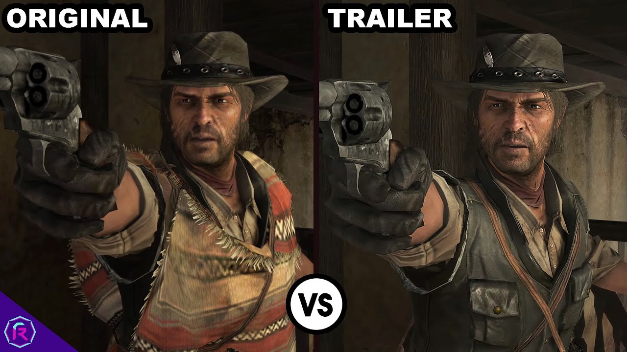 Red Dead Redemption 1 (2010) vs. Red Dead Redemption 2 (2018) Trailer  Graphics Comparison 