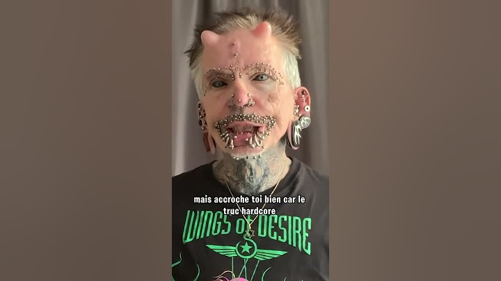 Avant et après s'être fait 561 piercings et tattoos !