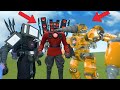 SPEAKERMAN ULTRA, TV MAN DARK AND CAMERAMAN UPGRADED VS ALL 1-70 SKIBIDI TOILET BOSSES (Garry's Mod)