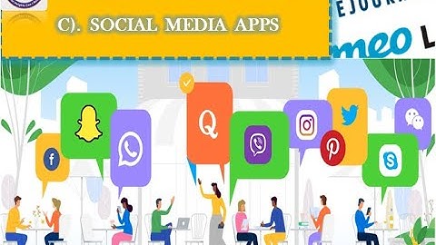 HSSC 1, Social Media Apps, Lecture#9