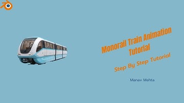 Monorail Train Animation Tutorial in Blender | 3 Min I Lets Animate #331
