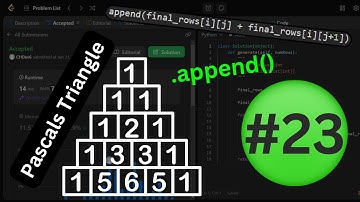 Pascals Triangle - Python - Easy #23
