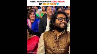 Arijit Singh songs mimicking by Sonu Nigam #arijit #starrolex #arijitsingh #shorts #trending #status Resimi