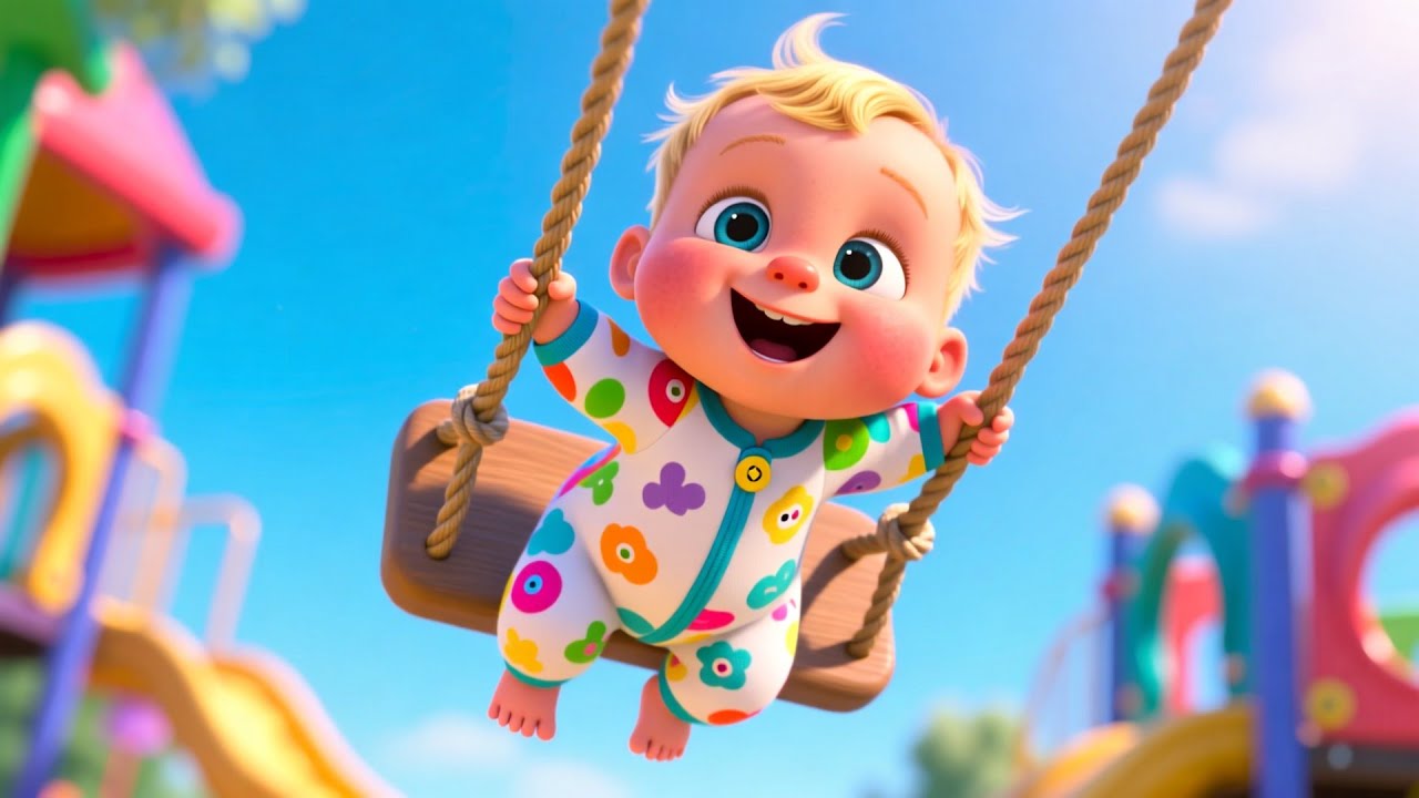 Playtime Swing At Playground ⛅🎶 Fun Kids Song | Play & Learn for Toddlers
