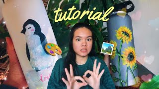 How to Paint a Hydroflask with Acrylics (Tutorial + FAQs)