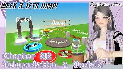 [ZEPETOR CLASS] Chapter 3.2 Lets jump! Building zepeto jump map|Teleportation & portals|zepeto map