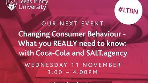 LTBN Changing Consumer Behaviour - with Coca-Cola and SALT.agency