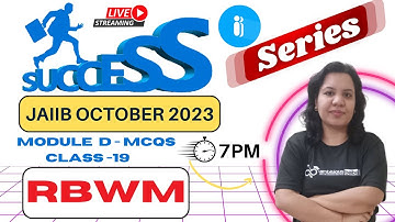 JAIIB OCT 2023 | JAIIB Success Series - Retail Banking | Module D - MCQs | Rasika ma