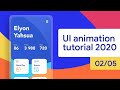 Beautiful UI Animation Aftereffects Tutorial 2020 || UI Design Course || Game UI 02/05