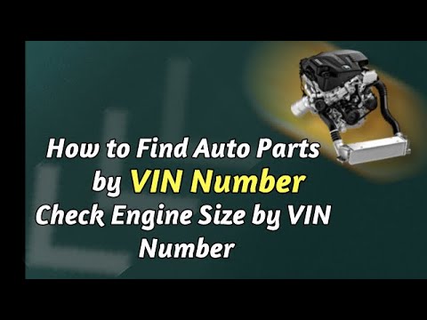 Video: Kun je auto-onderdelen opzoeken op VIN-nummer?