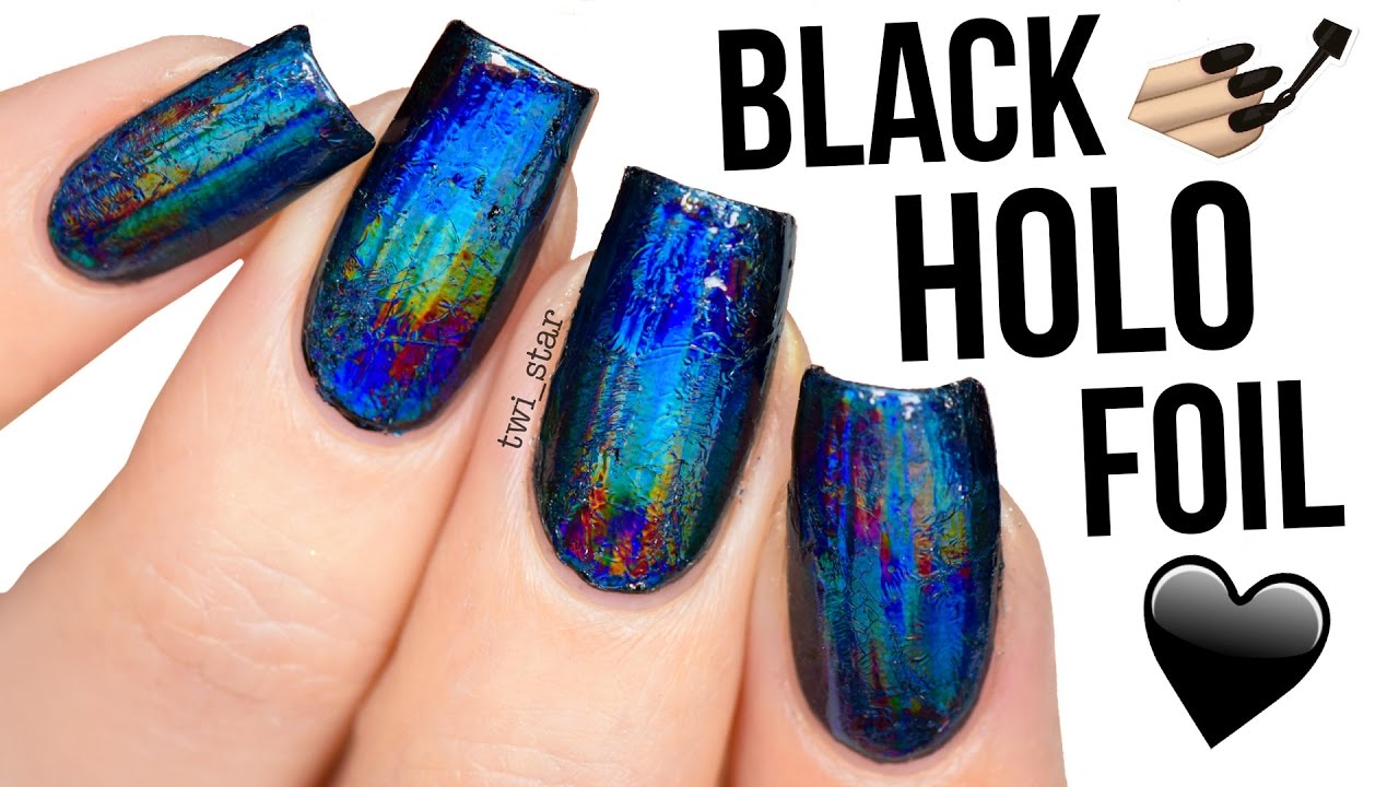 Black Holo Nail Art Designs - wide 1