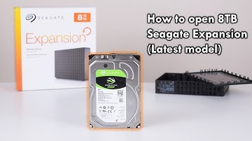 How to open Seagate Expansion 8TB External Hard Drive (Latest Model)