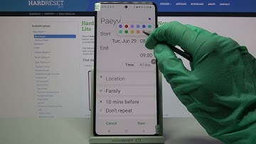 How to Add Event to Calendar in SAMSUNG Galaxy Note 10 Lite – Set Up Alert