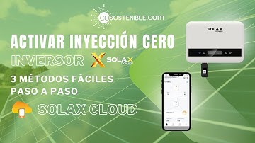 Cómo activar la inyección cero en tu inversor SolaX | 3 métodos fáciles paso a paso