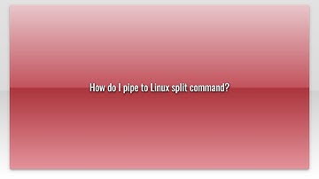 How do I pipe to Linux split command?