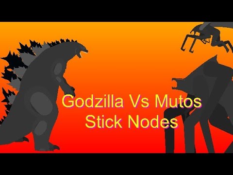 Godzilla VS Mutos 2014 Stick Nodes Battle - YouTube