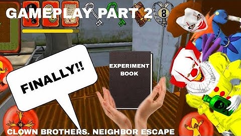 THE BOOK WAS SO HARD TO GET!. Clown Neighbor Second Revenge. Gameplay (Part 2)
