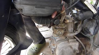 ヤフオクで落札したスーパーカブ９０のレストア＆カスタム＃１６『エアフィルター交換とチェーンカバーの塗装』