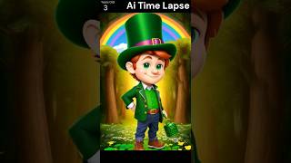 Leprechaun Aging Video for St Patrick's day #shorts #stpatricksday