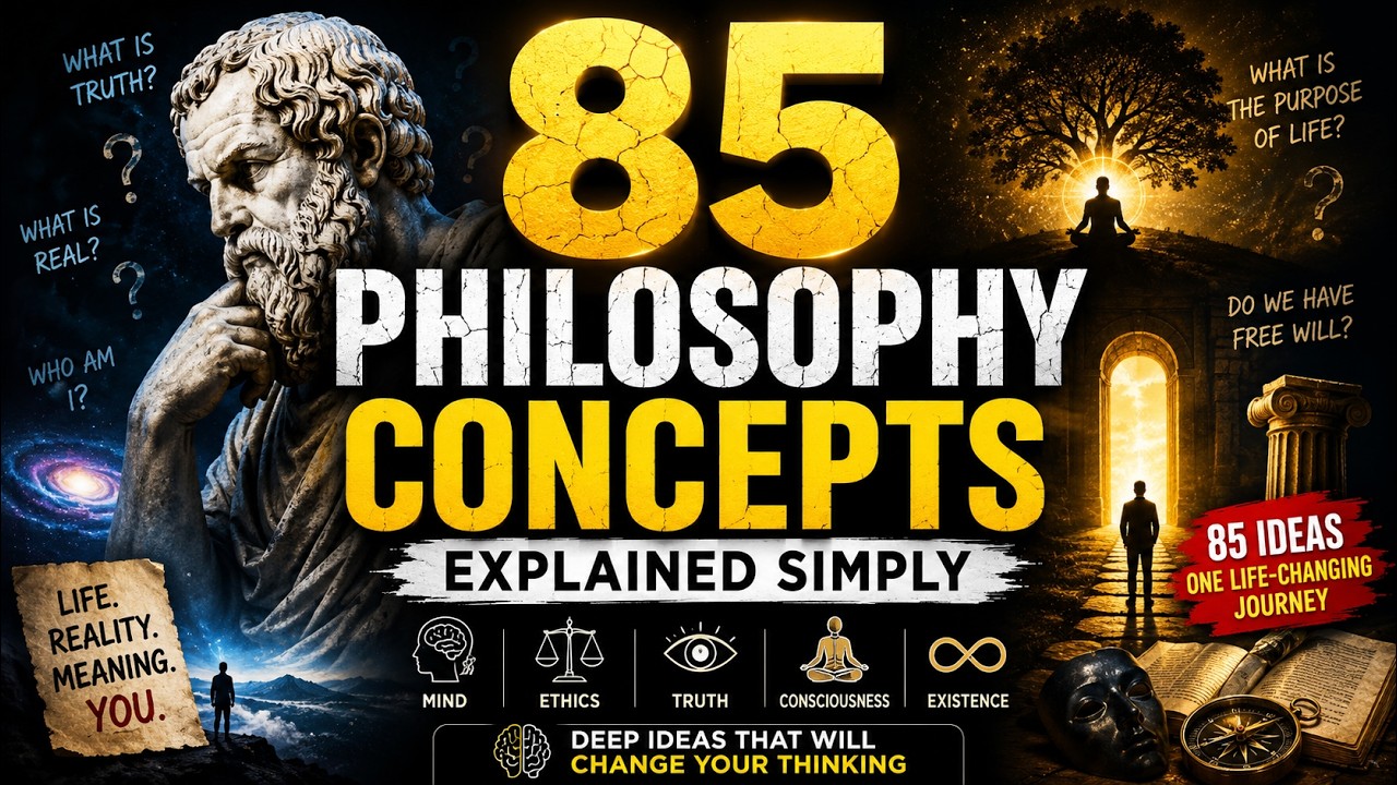 85 Philosophy Concepts Explained Simply | Deep Life Ideas That Will Change Your Thinking