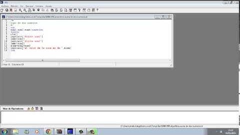 VIDEO TUTORIAL DE ALGORITMO SUMA  DE DOS NUMEROS