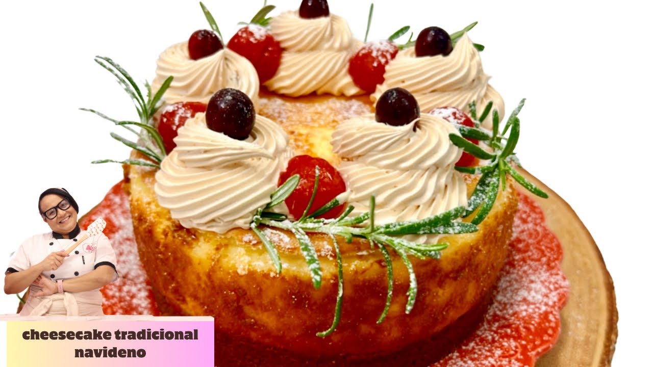 CHEESECAKE TRADICIONAL / NAVIDEÑO🎂🎄 - YouTube