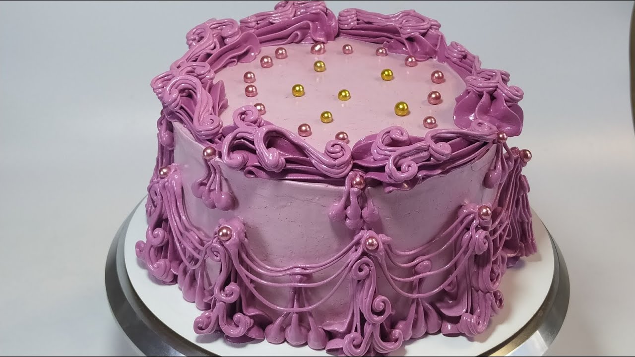 Идея украшения торта в стиле Ламбет! Четвёртый вариант!!!