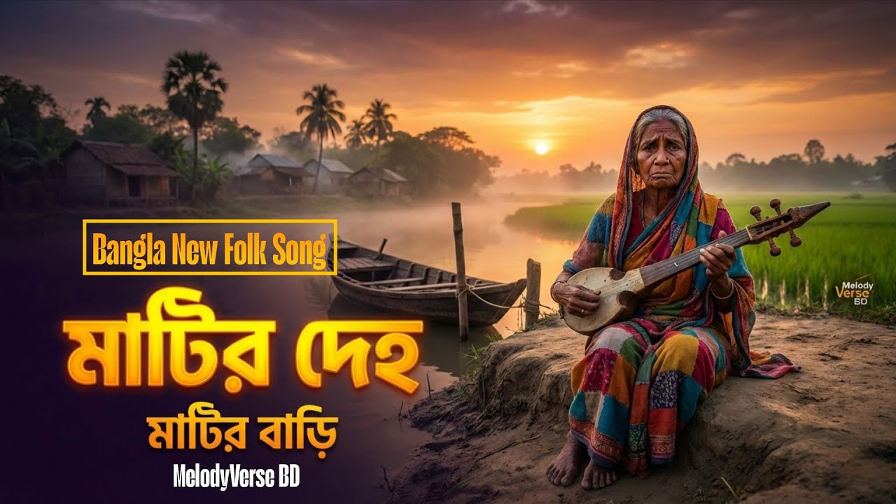 মাটির দেহ মাটির বাড়ি | Keno Miche Mayar Jale | New Bengali Folk Song 2026 | MelodyVerse BD