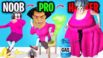 Noob vs Pro vs Hacker in Prankster 3d.