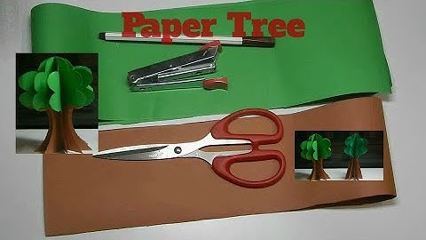 Paper Tree for School Project | 3D Paper Tree for model | paper tree craft | Easy diy paper tree