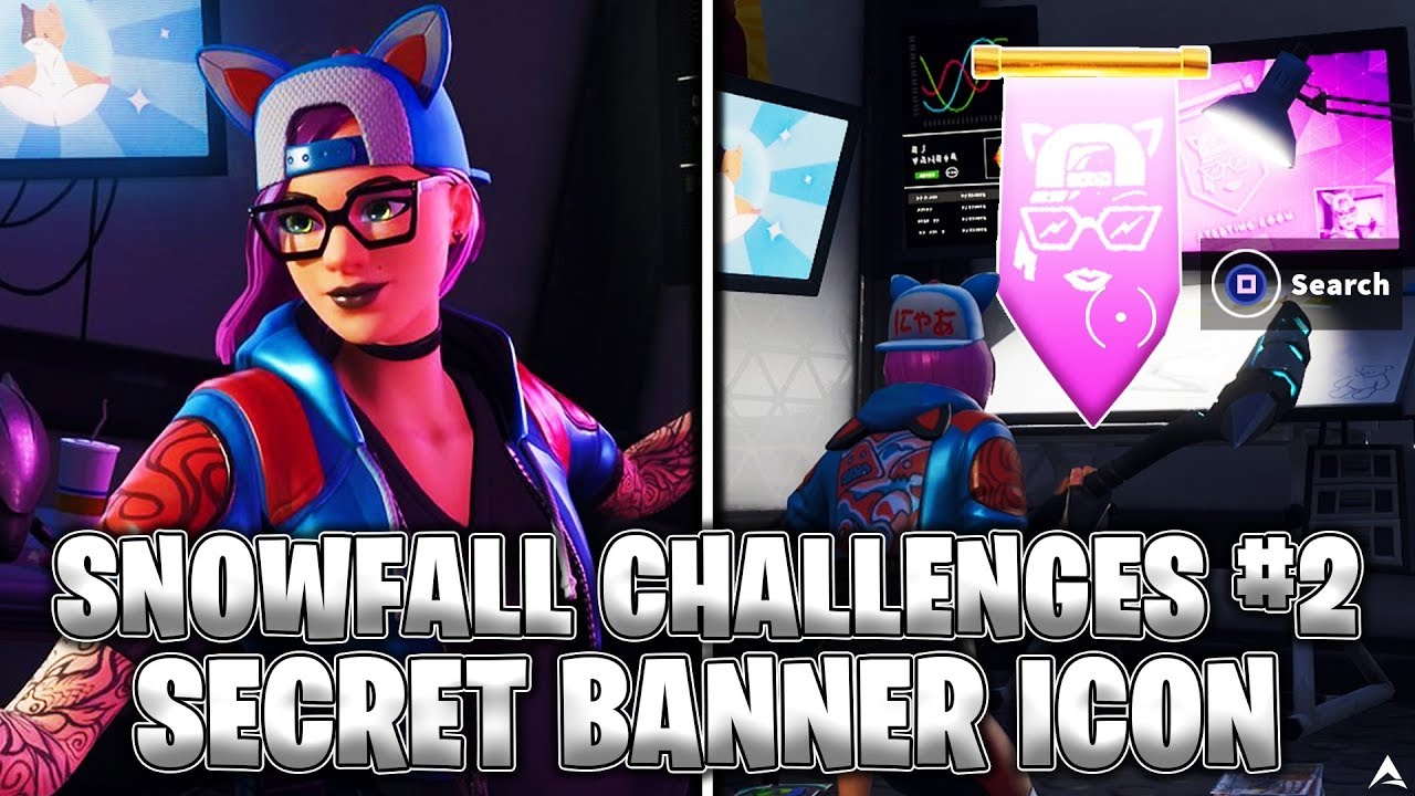 SECRET BANNER ICON! Week 2 Snowfall Challenges (Fortnite Season 7)
