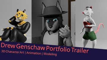 Animation and 3D modeling Portfolio Trailer - Drew Genschaw