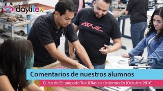 Comentarios de alumnos del Curso de Estampado Textil Básico / Intermedio